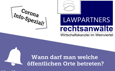 CORONA-INFO-SPEZIAL – Wann darf man welche öffentlichen Orte betreten?